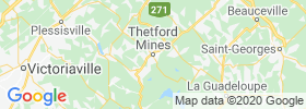 Thetford Mines map
